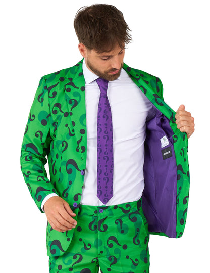Mr. Riddler™-Suitmeister Herrenanzug grün-schwarz
