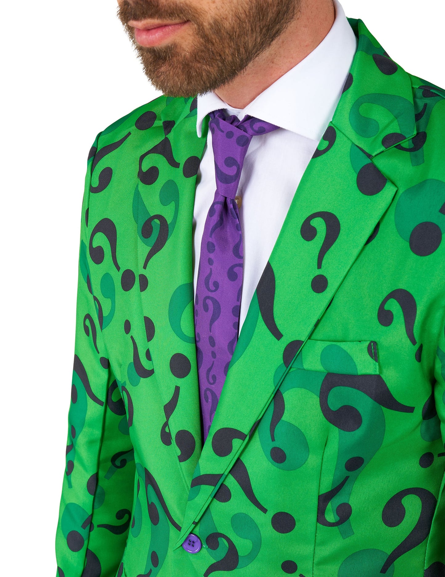 Mr. Riddler™-Suitmeister Herrenanzug grün-schwarz