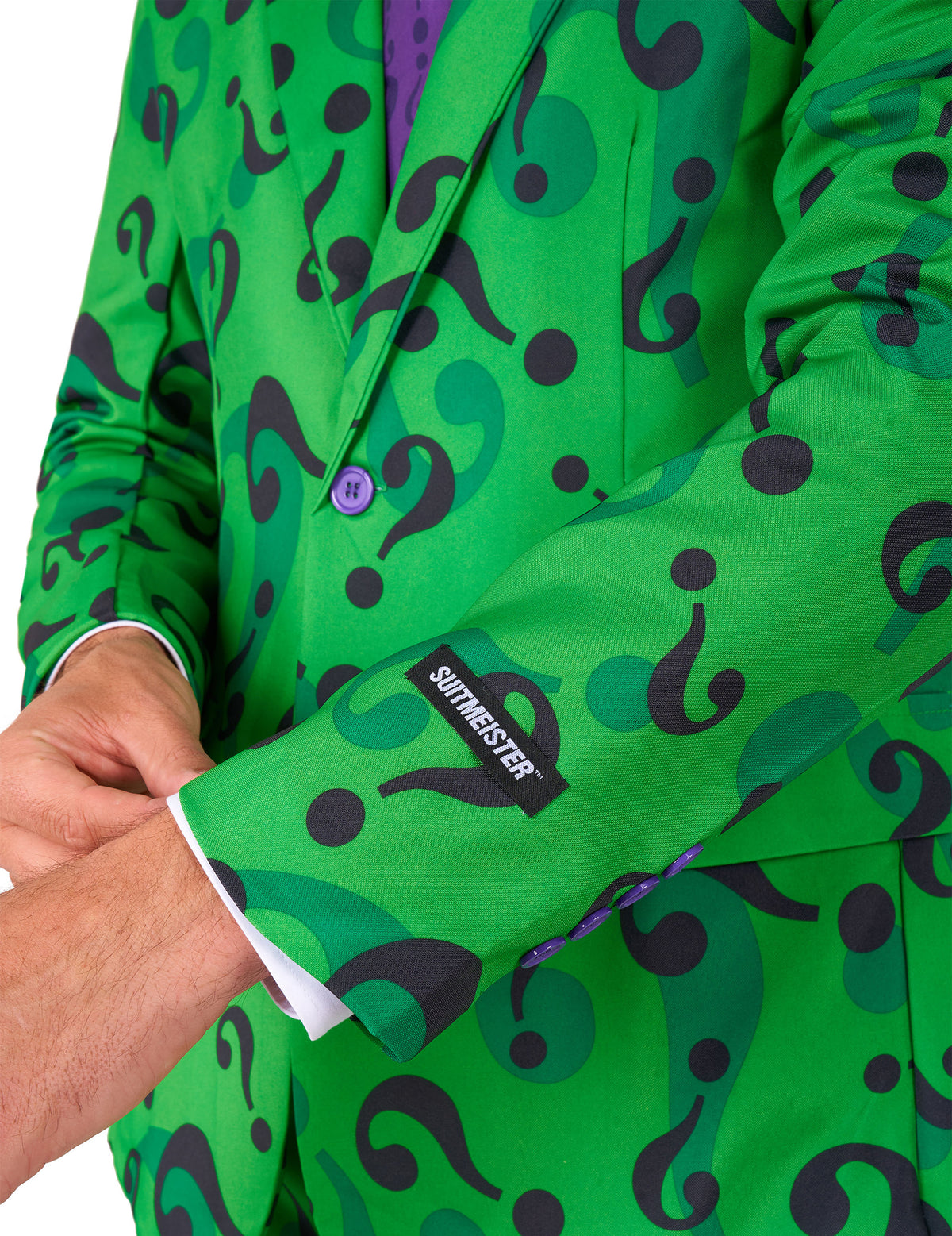 Mr. Riddler™-Suitmeister Herrenanzug grün-schwarz