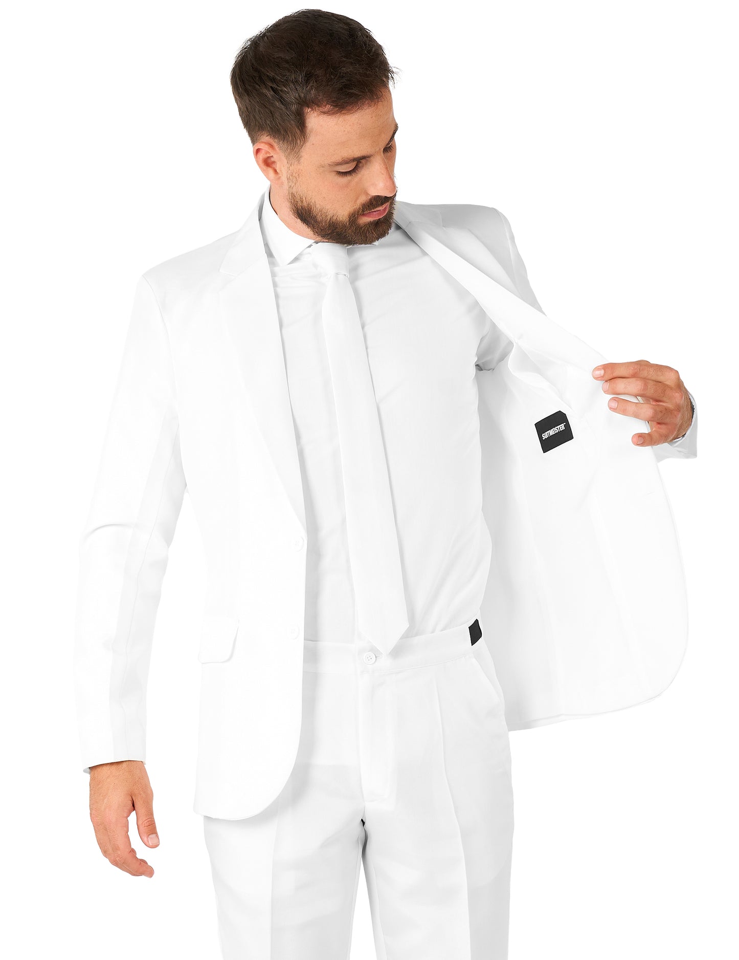 Mr. Solid-Suitmeister™-Herrenkostüm festlich weiss