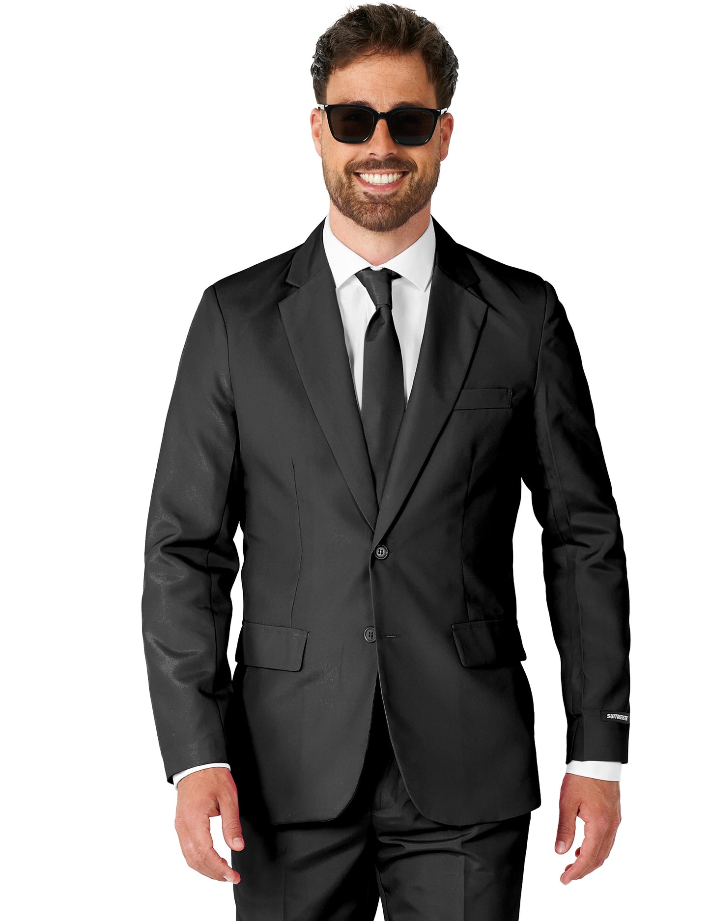Mr. Black-Solid-Suitmeister™ Herrenanzug schwarz