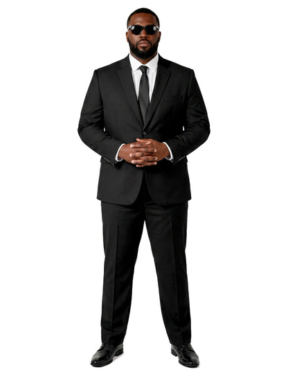 Mr. Black-Solid-Suitmeister™ Herrenanzug schwarz