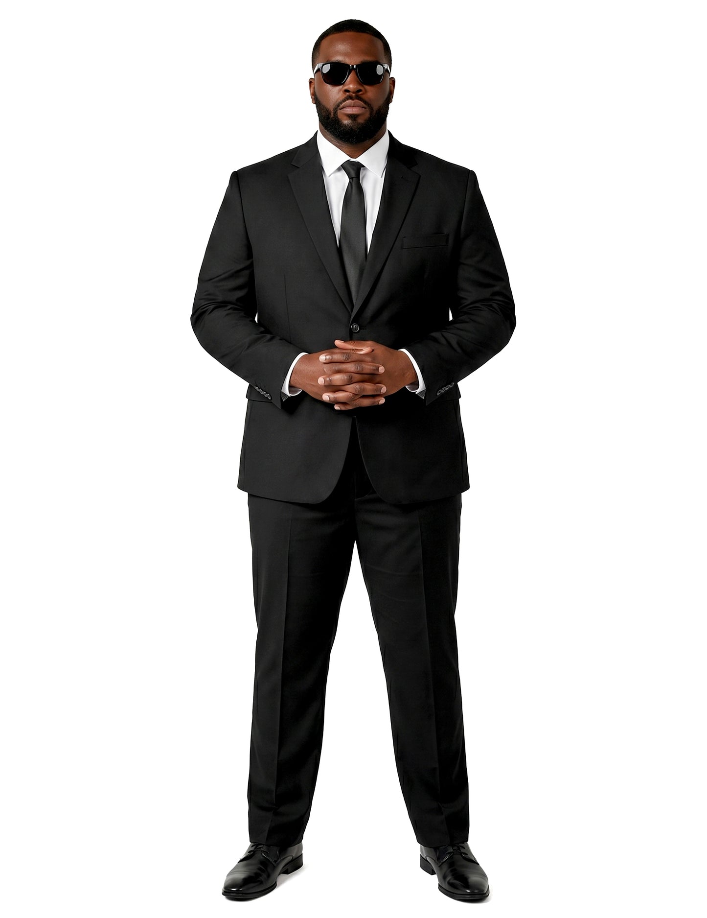 Mr. Black-Solid-Suitmeister™ Herrenanzug schwarz