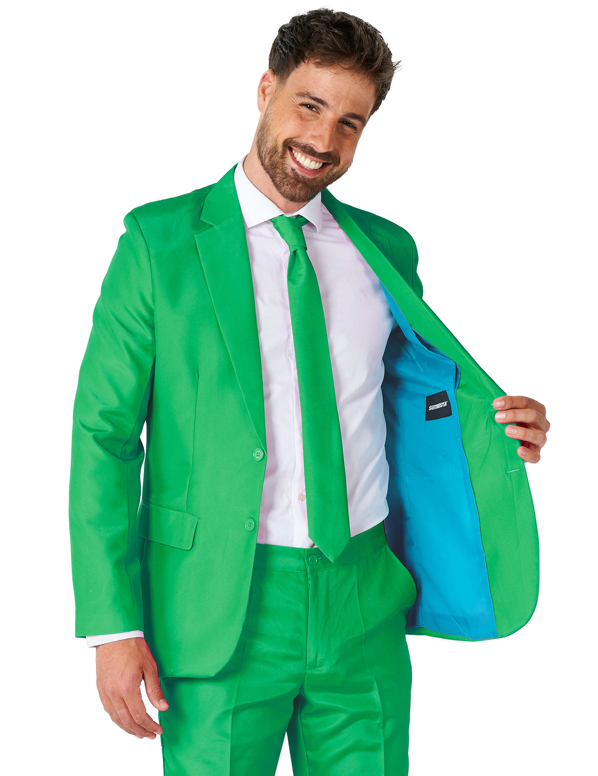 Anzug Mr. Solid Vert für Männer Suitmeister™
