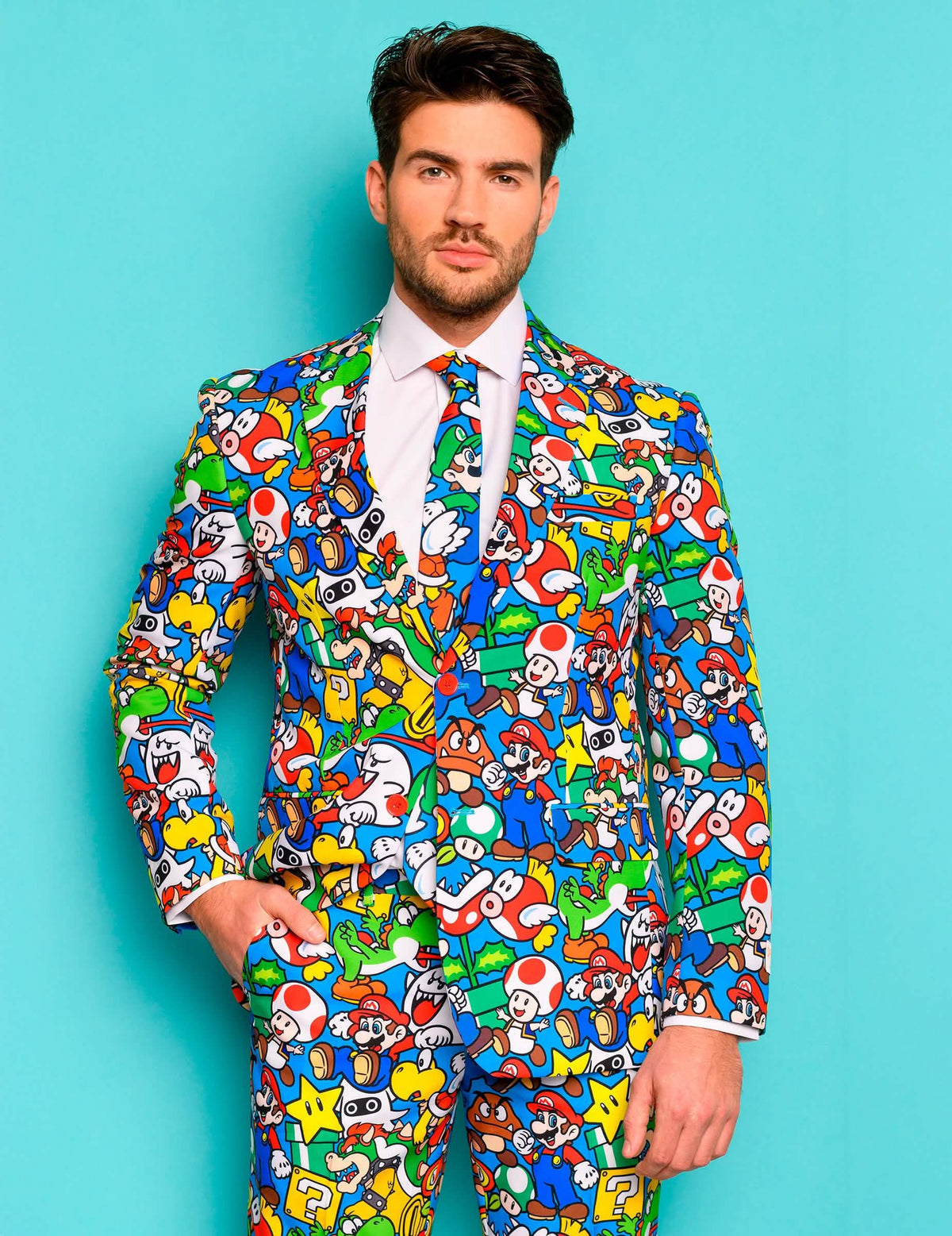 Super Mario™-Opposuits Herrenanzug bunt