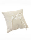Coussin pour alliances Amour en lin naturel