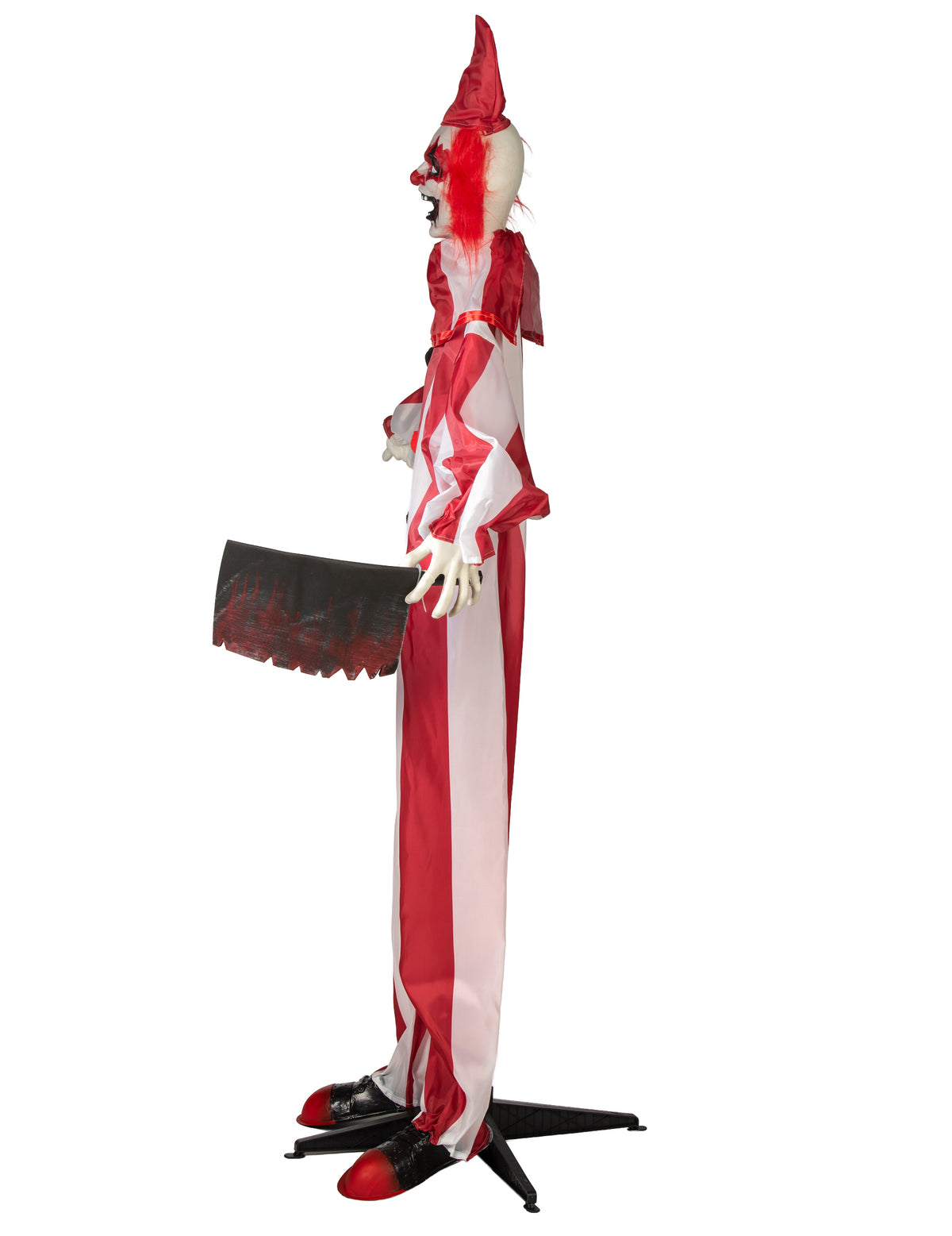 Bewegliche Clown-Figur animiert Halloween-Deko 170 cm