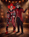 Große animierte Clown-Figur 175 cm für Halloween