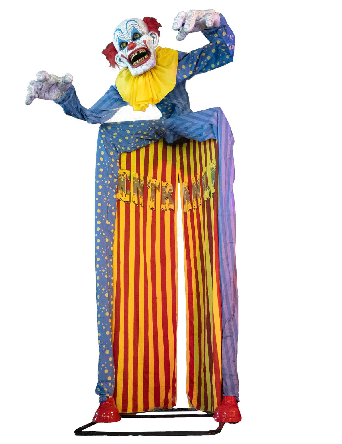 Großer Clown-Torbogen animiert mit Bewegung und Sound-Licht-Effekt 290 cm