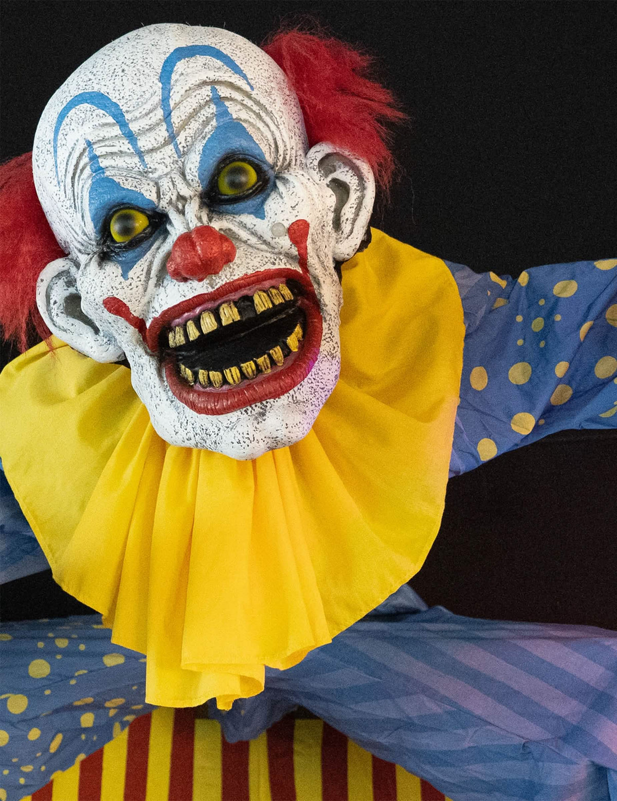 Großer Clown-Torbogen animiert mit Bewegung und Sound-Licht-Effekt 290 cm