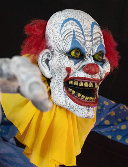 Großer Clown-Torbogen animiert mit Bewegung und Sound-Licht-Effekt 290 cm