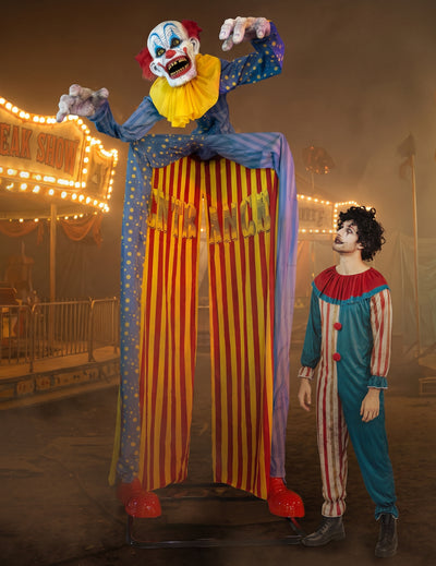Großer Clown-Torbogen animiert mit Bewegung und Sound-Licht-Effekt 290 cm