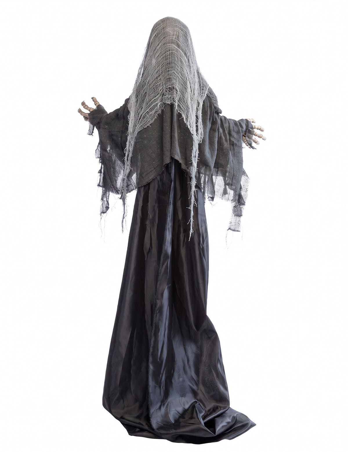 Halloween Dekofigur Sensenmann animiert & ausziehbar 180 - 215 cm