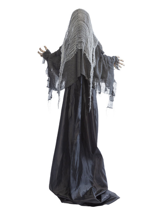 Halloween Dekofigur Sensenmann animiert & ausziehbar 180 - 215 cm