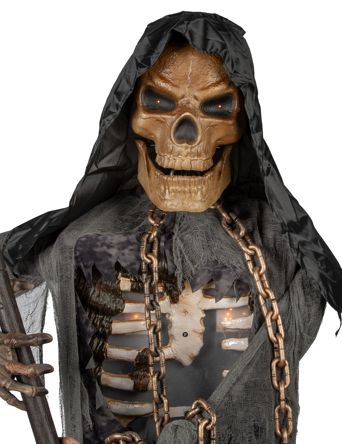 Animierte Skelett-Sensenmann-Figur XXL 3m