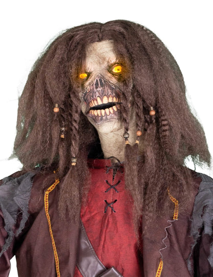 Halloween Pirat Dekofigur animiert 183 cm mit Effekten