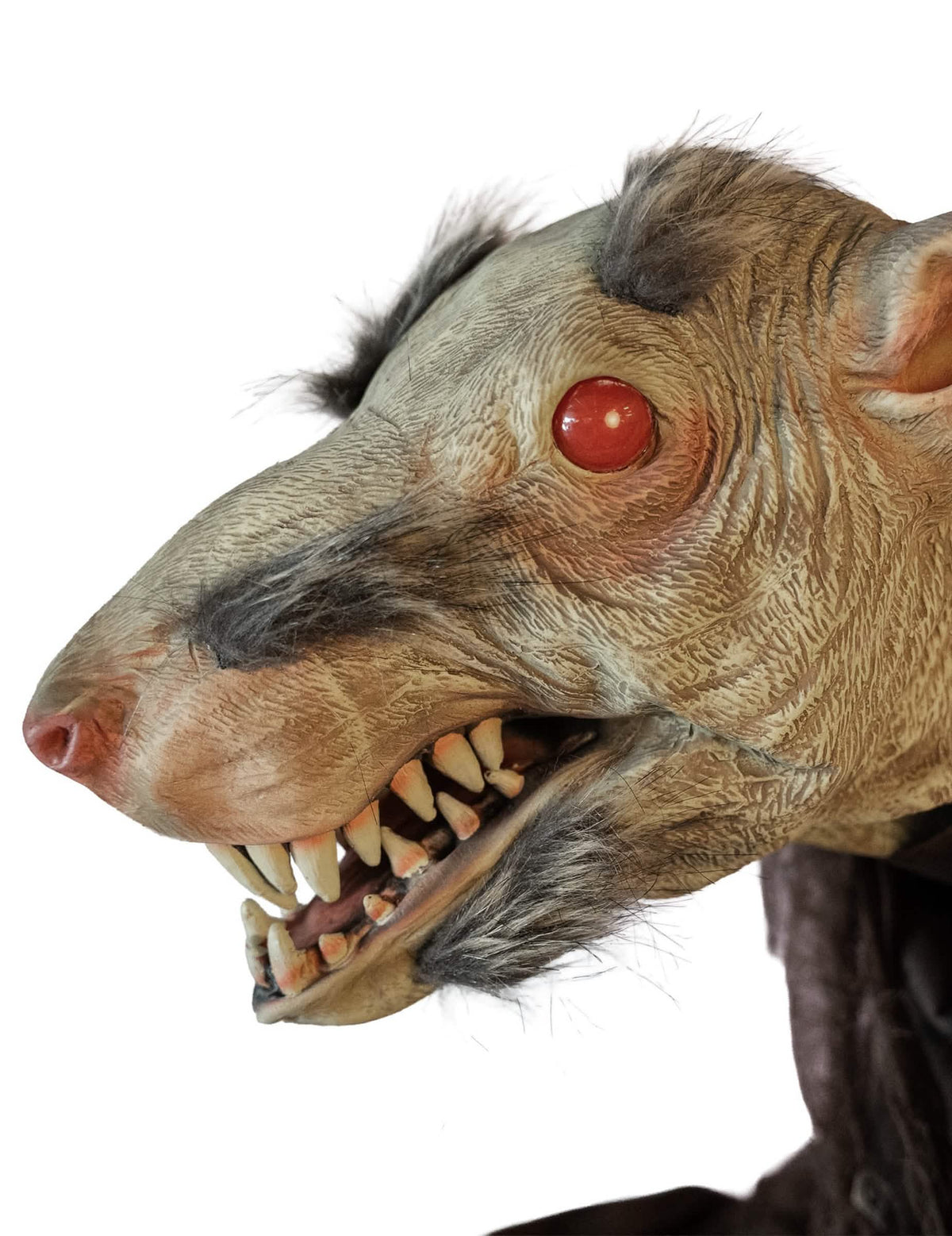 Furchterrgende Ratte Animatronic Deko rot 1,5m
