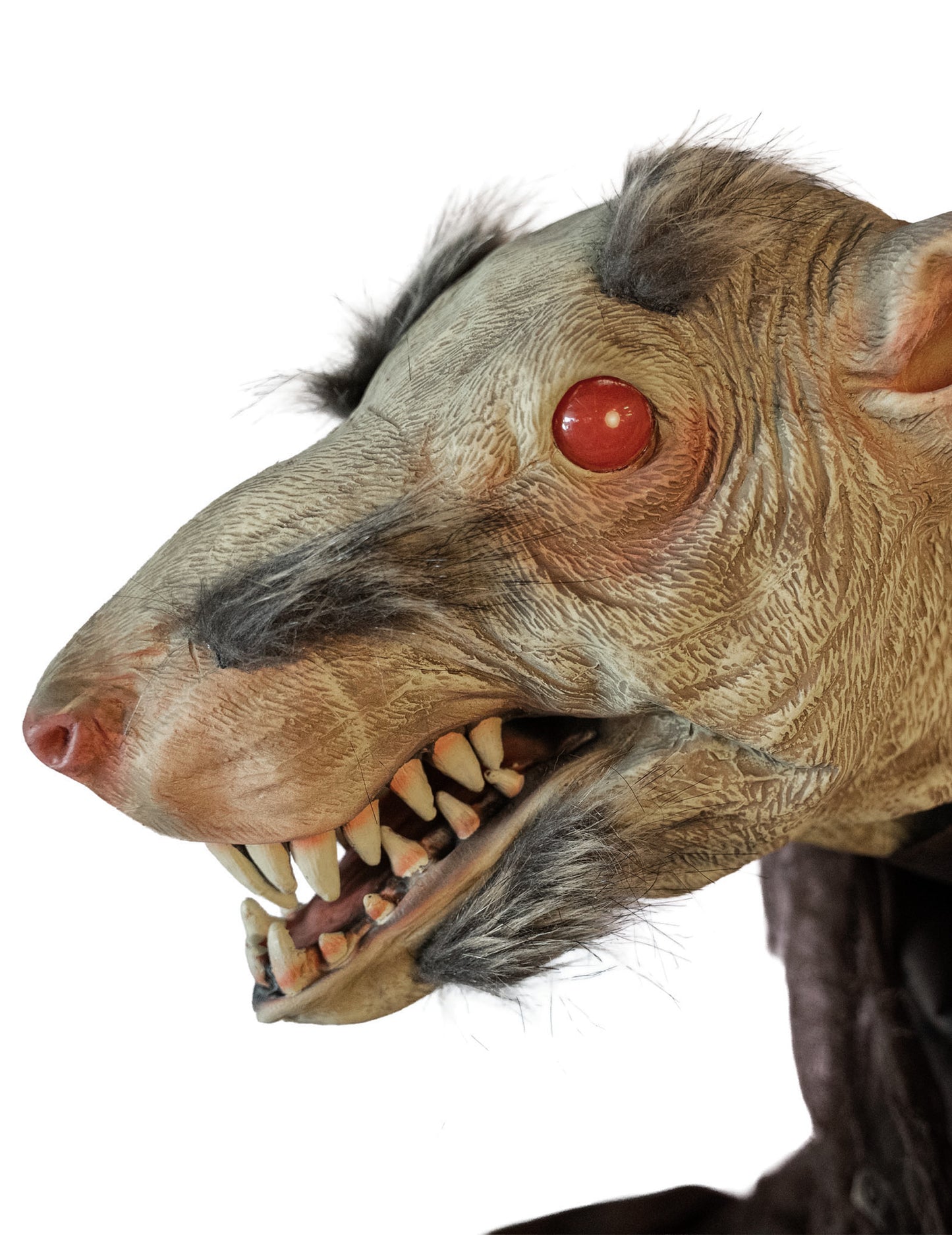 Furchterrgende Ratte Animatronic Deko rot 1,5m