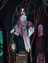 Gruseliger Clown zum Aufhängen - Animation, Licht & Ton - 90 cm