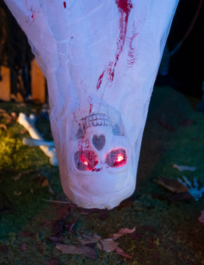 Halloween Deko-Kokon mit Spinnen & Animation 165 cm