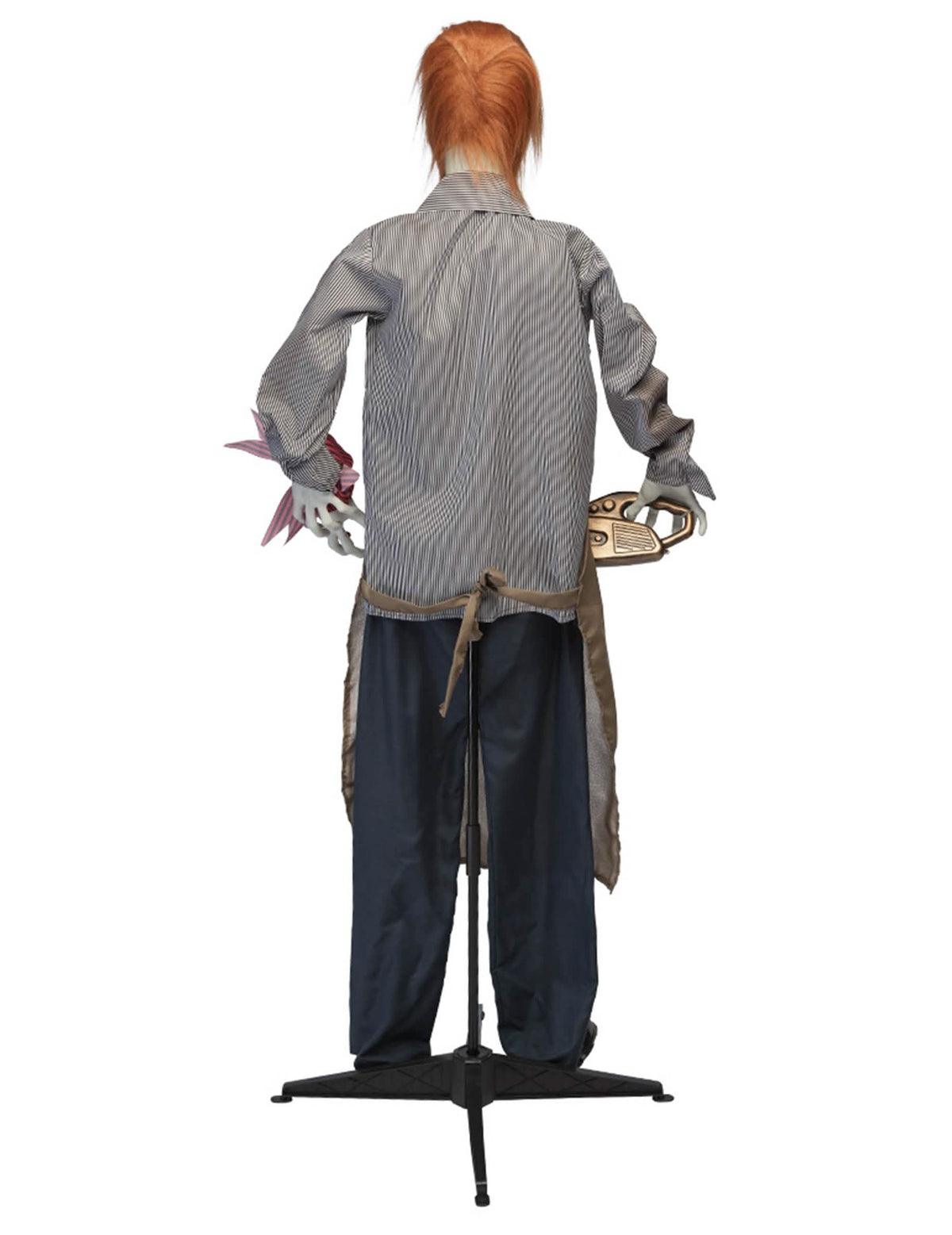 Halloween Dekofigur animiert Kettensägen-Killer 165 cm