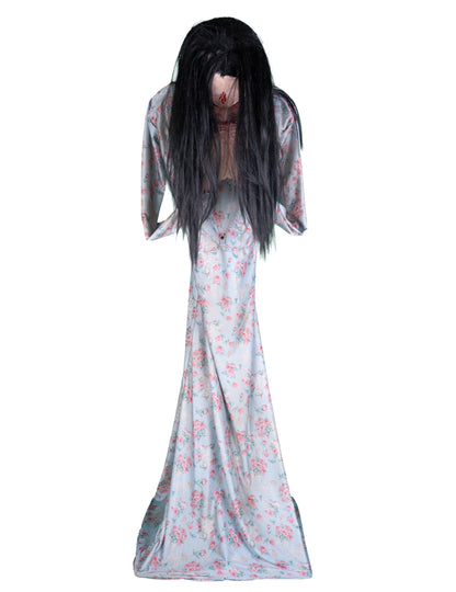 Animierte Zombie-Figur mit Gehirn 200 cm