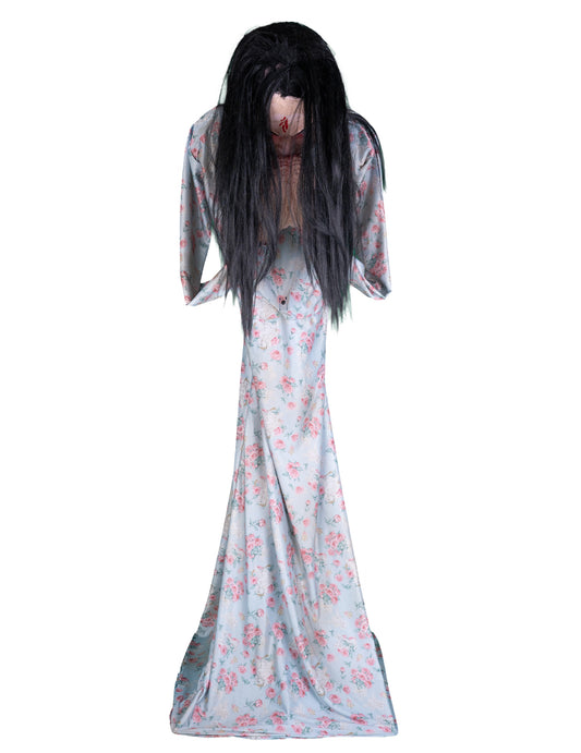 Animierte Zombie-Figur mit Gehirn 200 cm