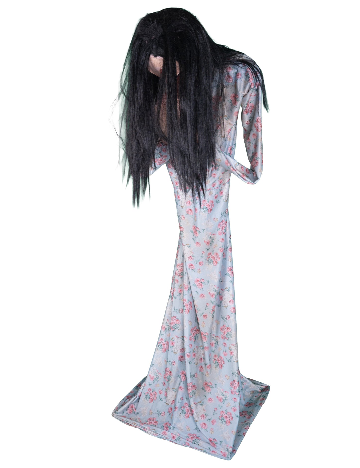 Animierte Zombie-Figur mit Gehirn 200 cm