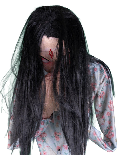 Animierte Zombie-Figur mit Gehirn 200 cm