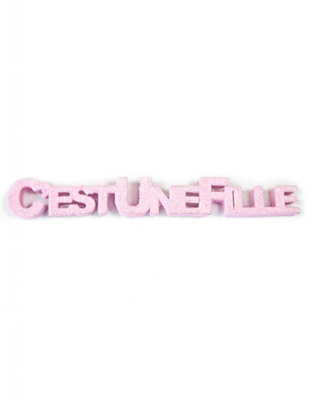 Décoration de table c'est une fille pour naissance rose à paillettes