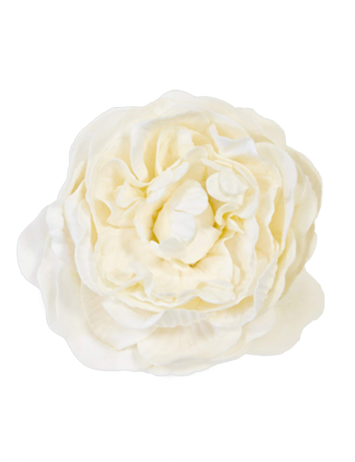 Décoration de table fleur artificielle rose ancienne ivoire
