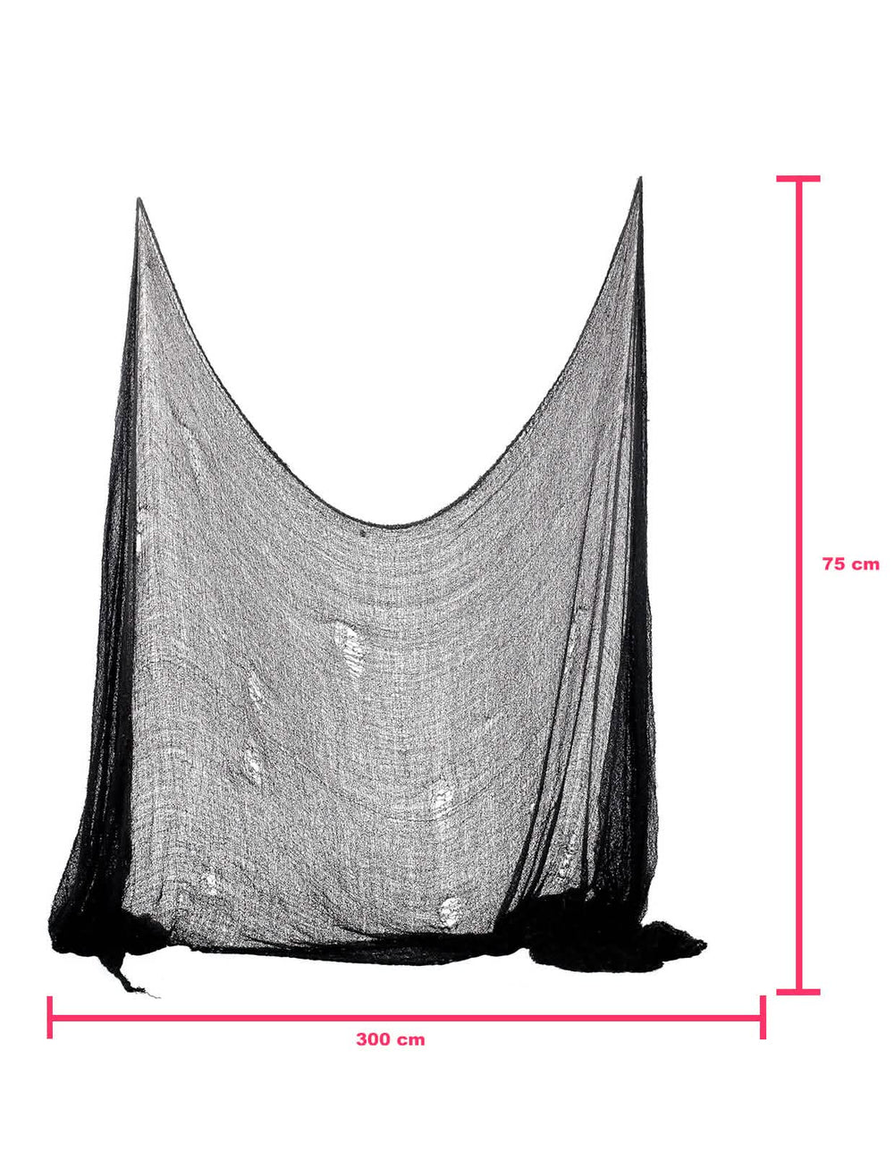 Dimensions de la décoration drap Halloween