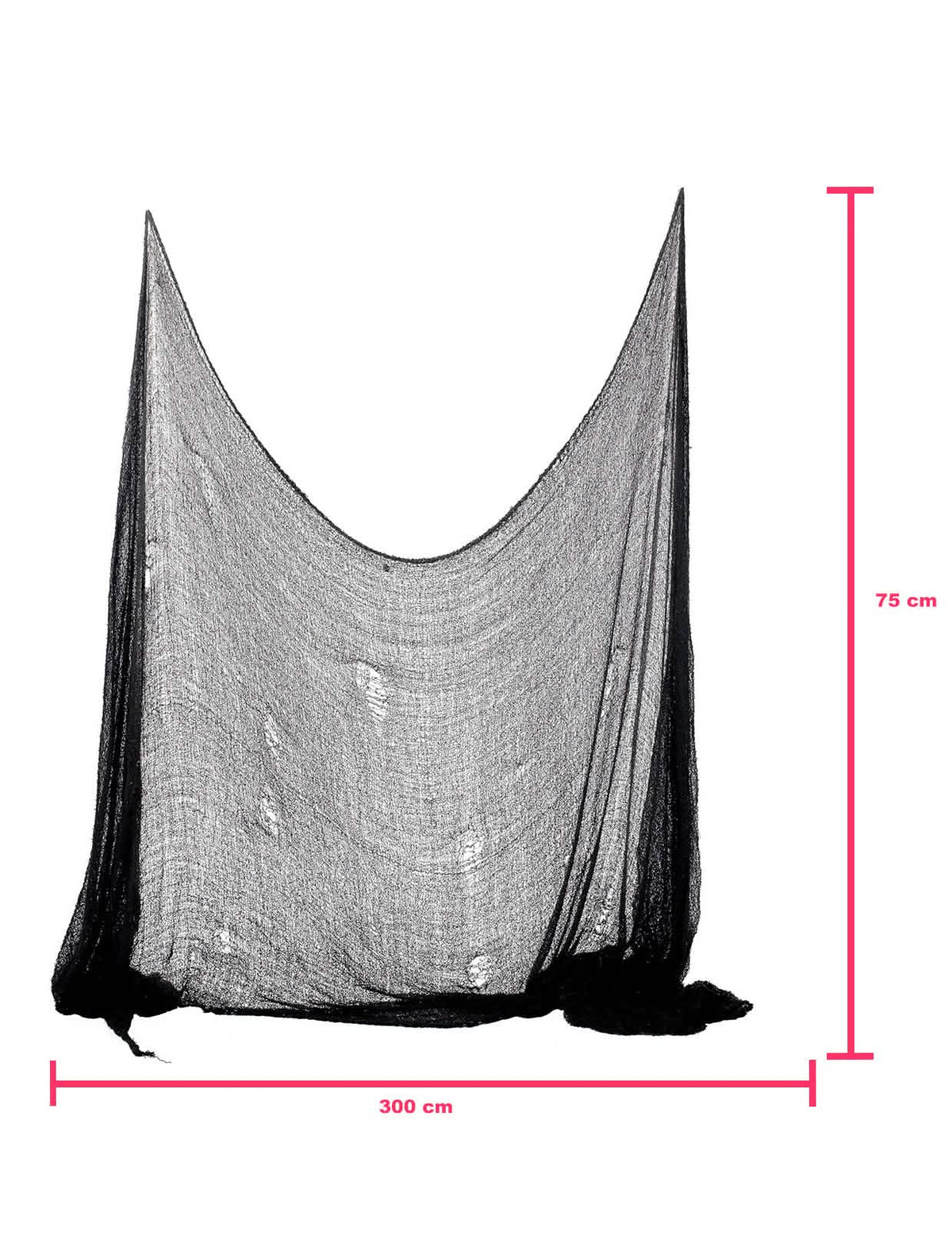 Dimensions de la décoration drap Halloween