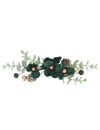 Blumengesteck "Elegance" Dunkelgrün & Gold - 23 cm