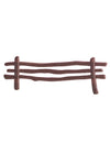 Décoration gâteau clôture pour bûche marron