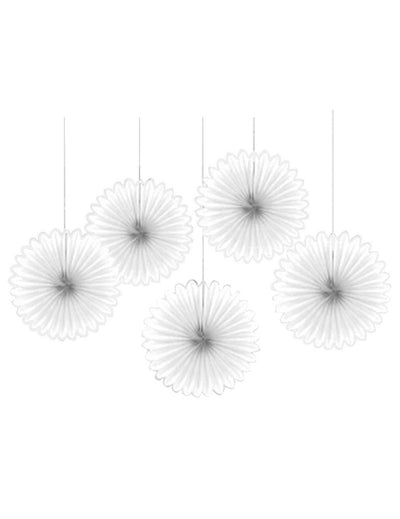 Décorations à suspendre rosaces pour fête blanches
