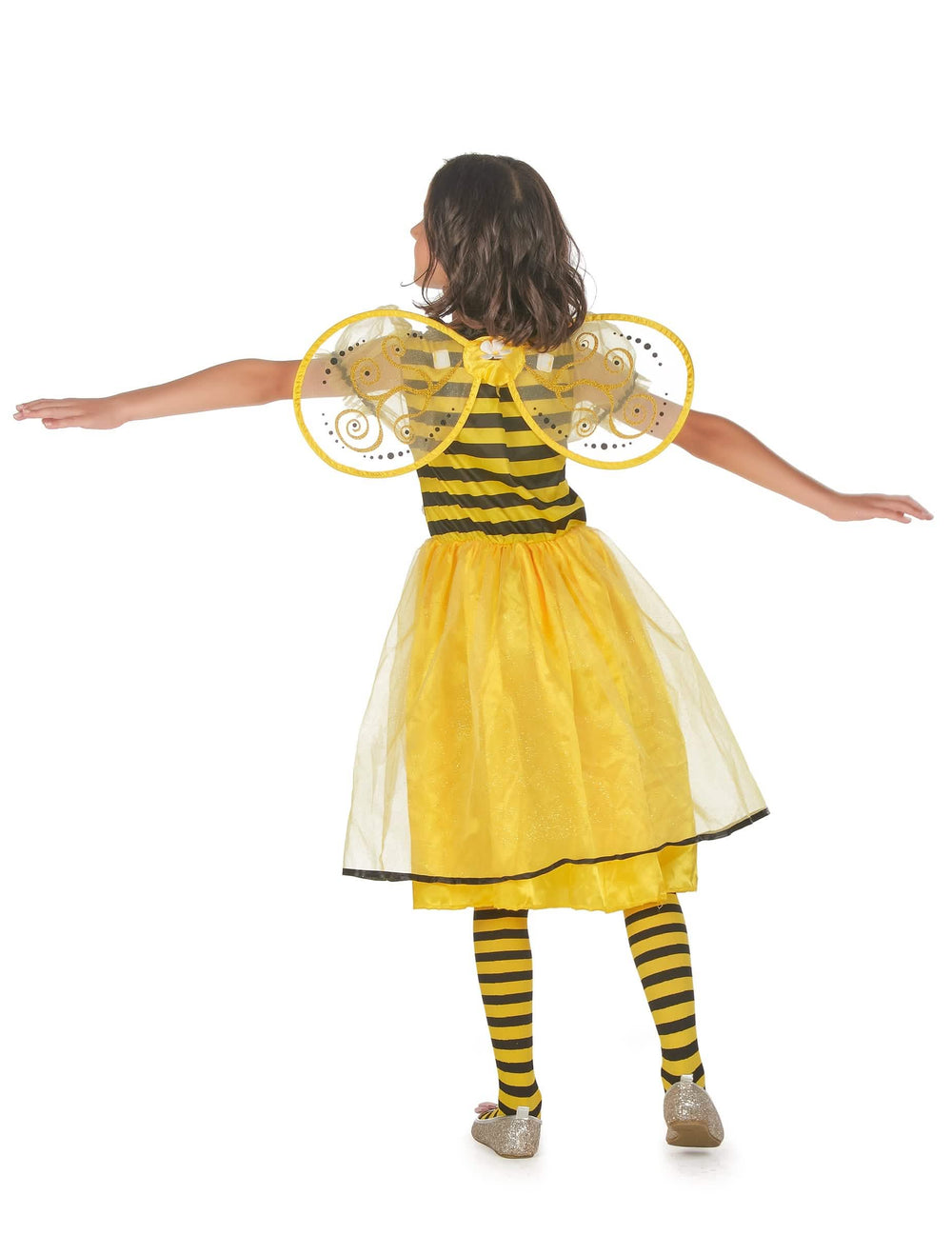 Rückansicht des Bienen-Tutu-Kostüms mit Flügeln