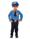 Déguisement agent de police pour garçon bleu avec casquette et cravate