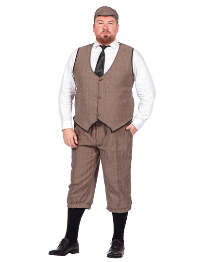 20er-Jahre-Kostüm braun Luxus Herren