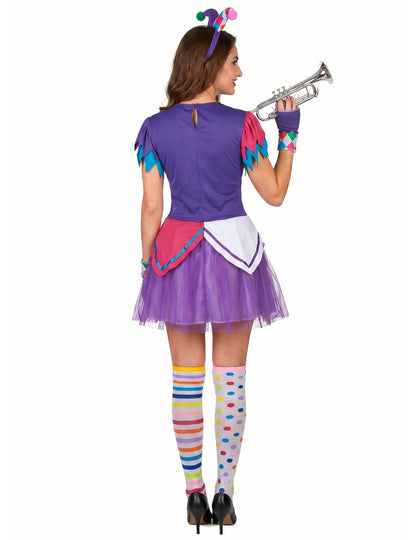 Harlekin Kostüm bunt für Damen