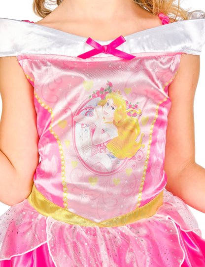 Détail de l'illustration sur le bustier du déguisement Aurore La Belle au bois dormant™ basique