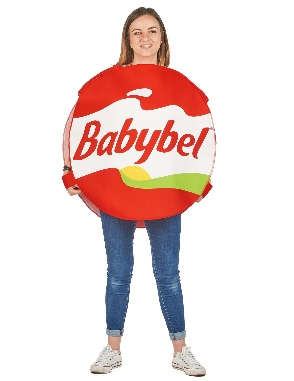 Babybel™-Kostüm in rot für Erwachsene