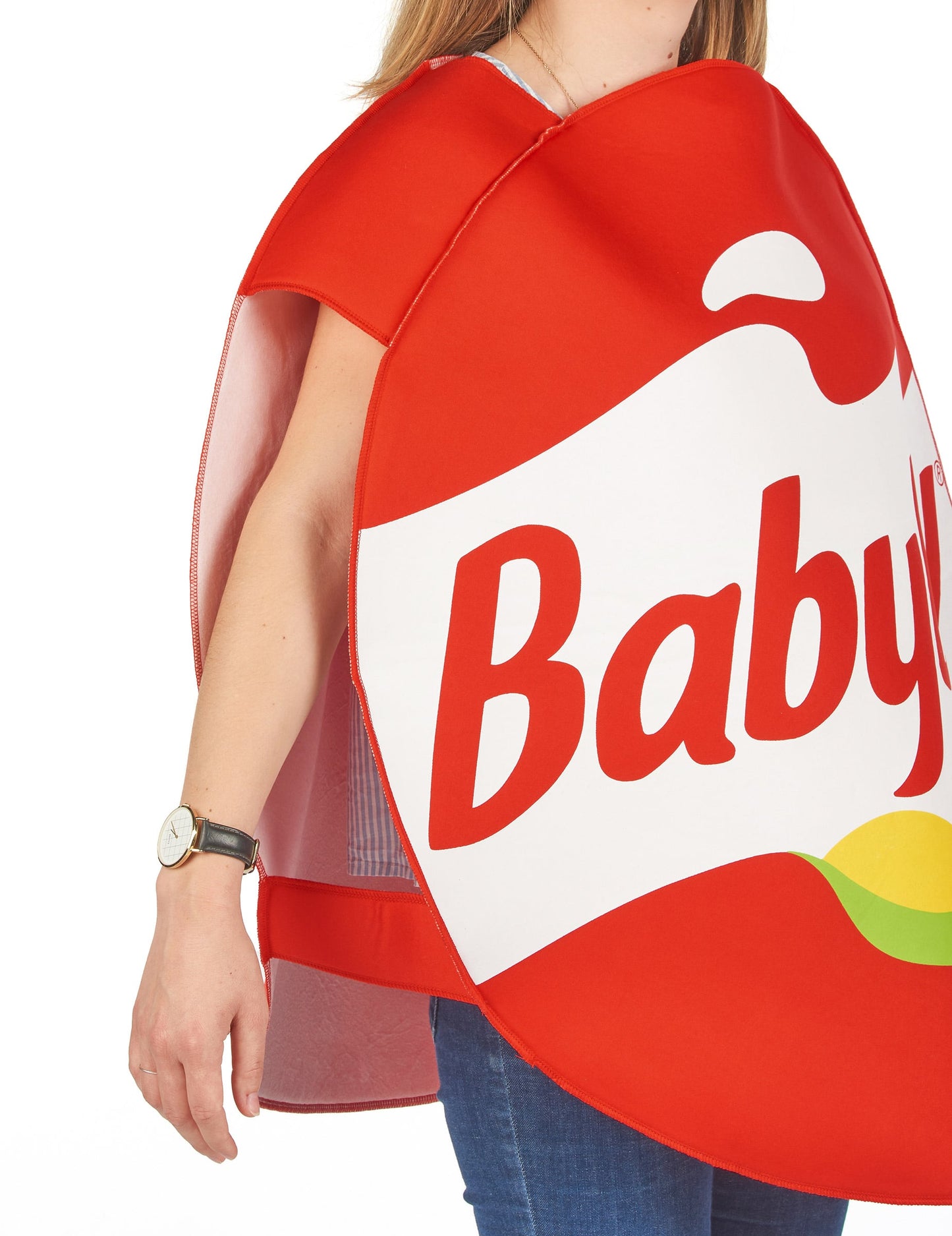 Babybel™-Kostüm in rot für Erwachsene
