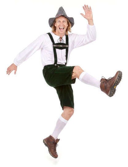 Oktoberfest Lederhose Bayrisch Herrenkostüm grün