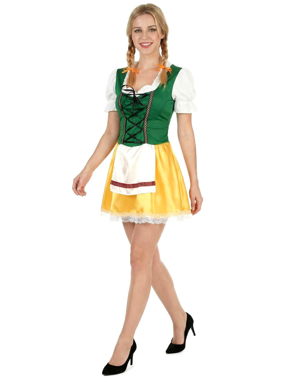 Seitenansicht des bayerischen Damenkostüms