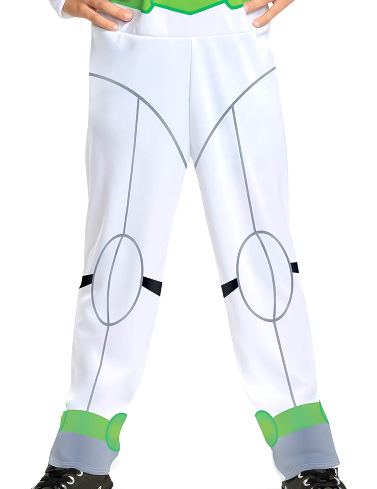 Gros plan sur le pantalon du déguisement Buzz L'éclair Toy Story classique