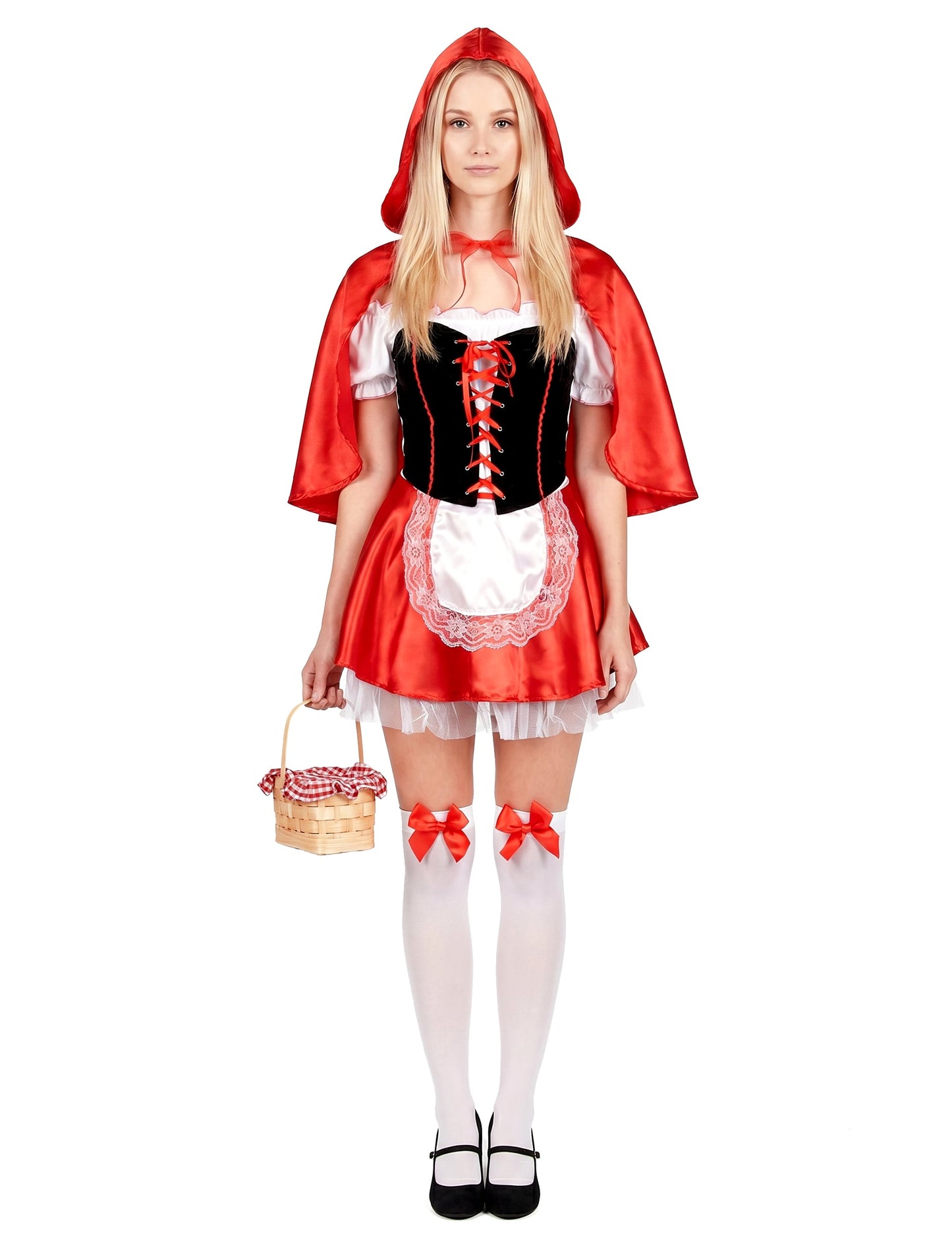 Rotkäppchenkostüm für Damen rot