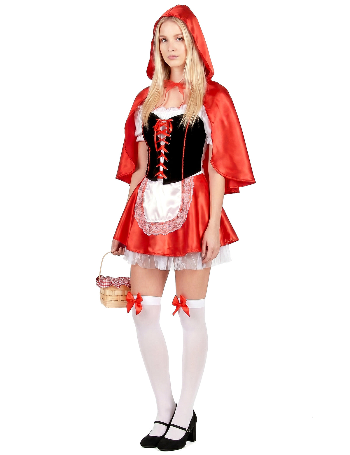 Rotkäppchenkostüm für Damen rot