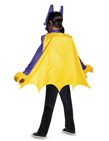 Vue de dos du déguisement classique Batgirl LEGO movie pour enfant