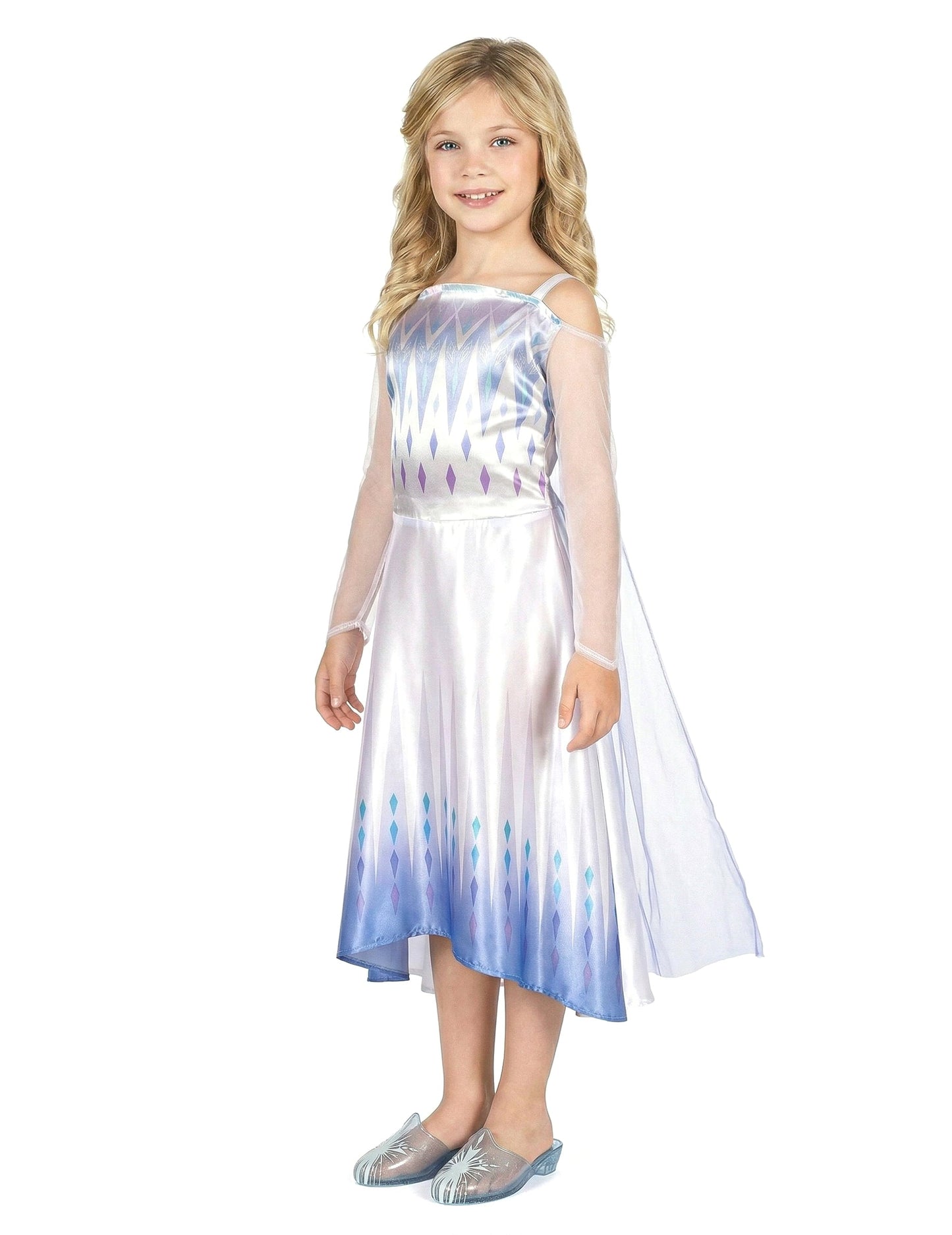 Vue de profil du déguisement classique Elsa la reine des neiges 2